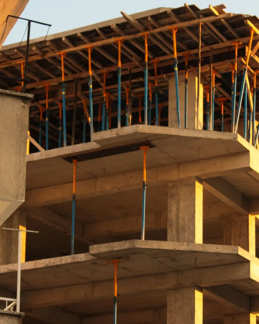 Estructura de hormigón de una vivienda
