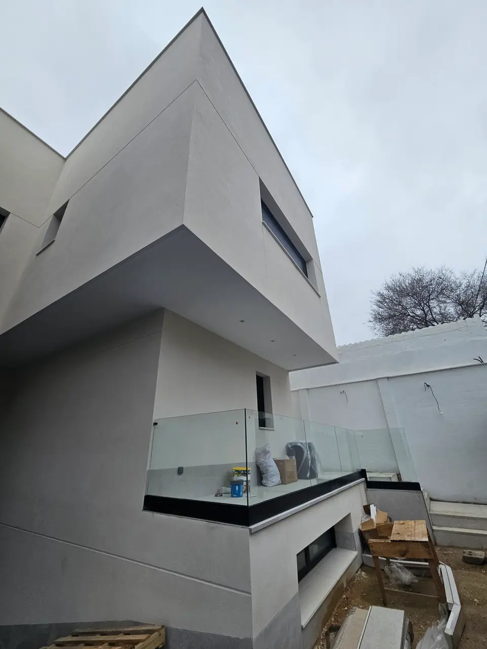 Viviendas pareadas con piscina: terraza