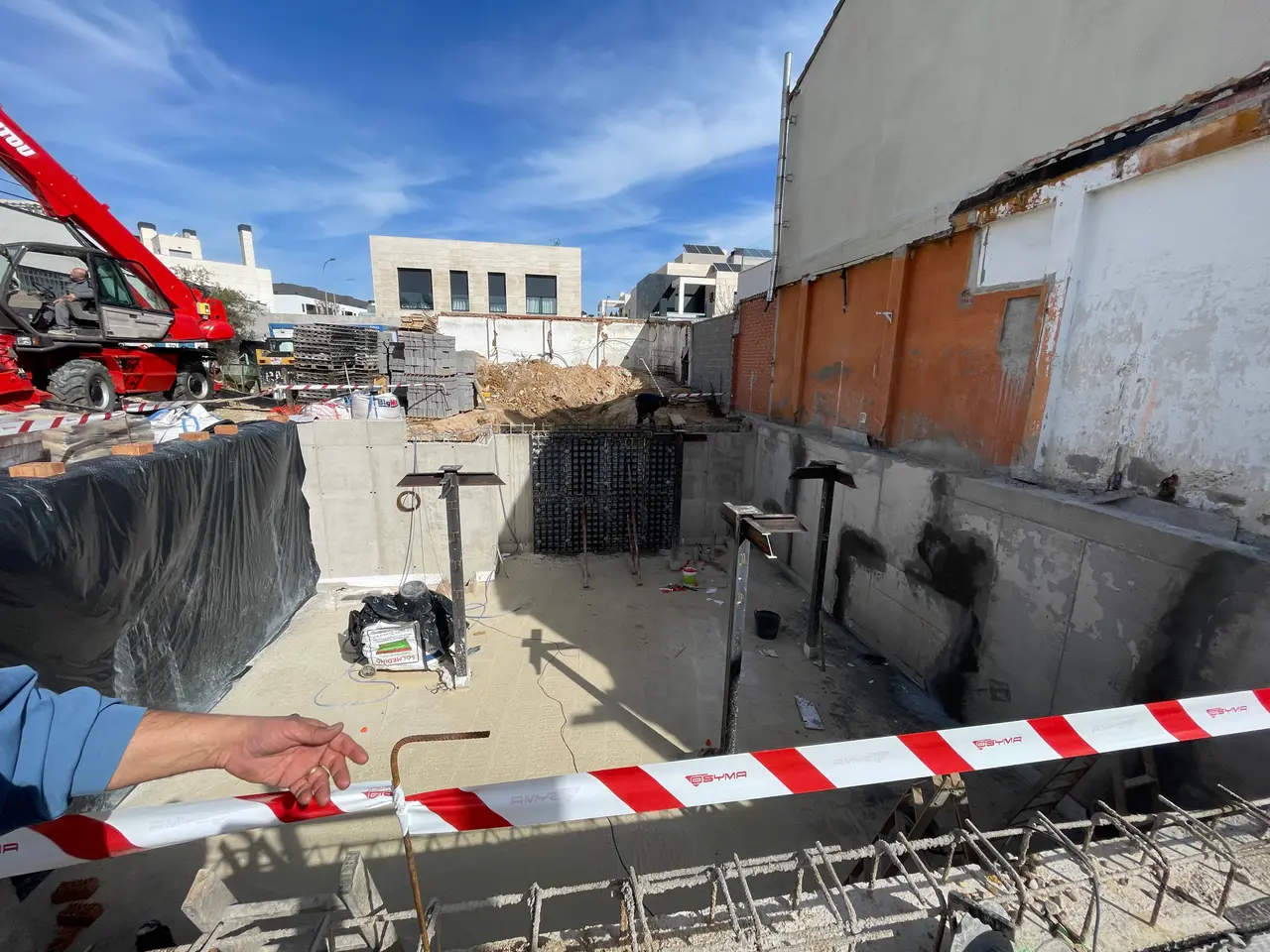 Vivienda unifamiliar con sótano: muros de sótano